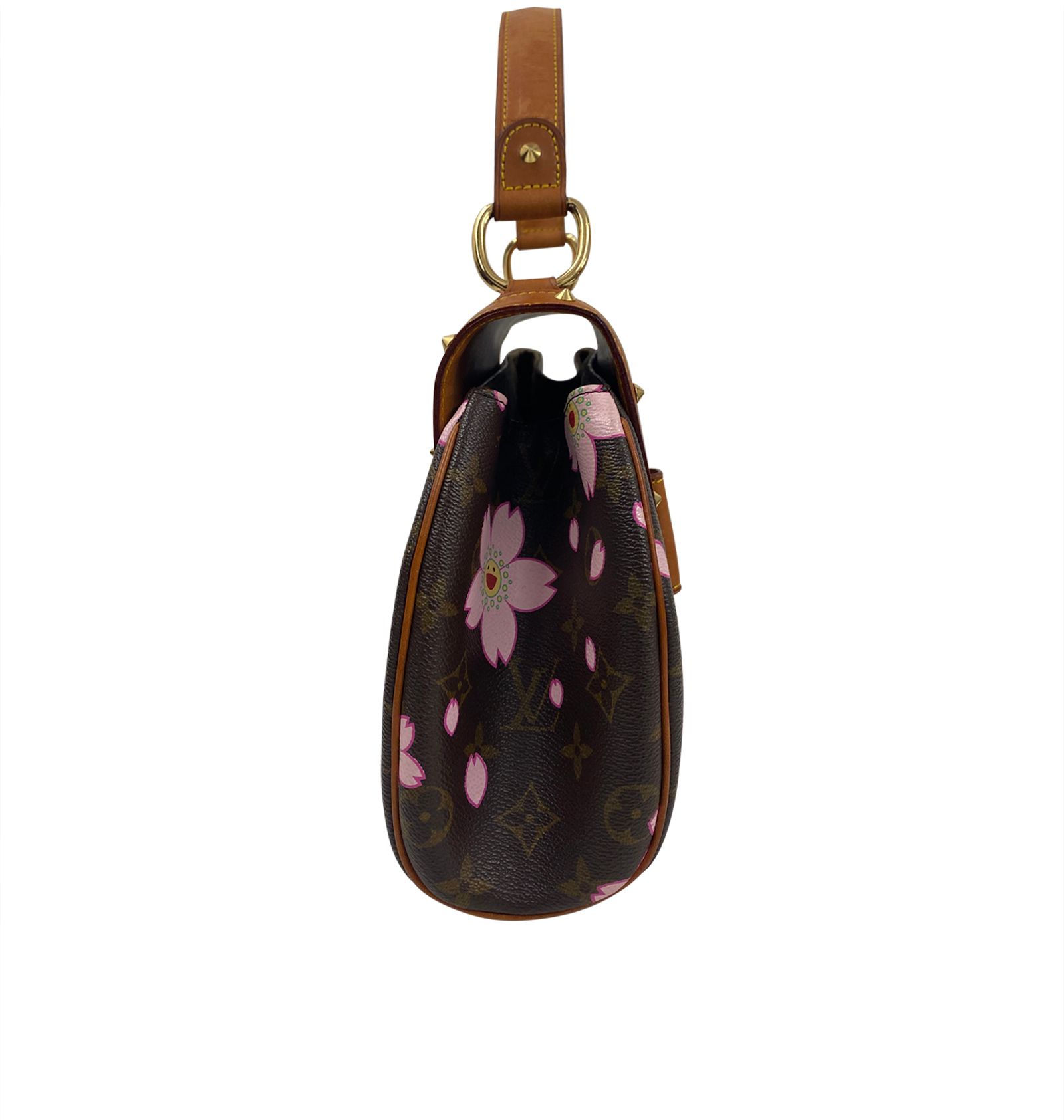 Limited Edition Cherry Blossom Murakami, 1.200&euro;, Bolso, Marrón/Rosa, Canvas - General, Vista lateral